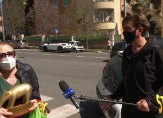 SCIVOLONE IN TV PER VALERIA FABRIZI