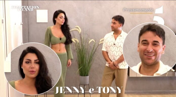 TEMPTATION ISLAND 2024: JENNY E TONY, LA COPPIA SQUALIFICATA