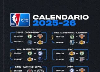 Prime Video presenta il primo calendario NBA 2025-26 su Prime